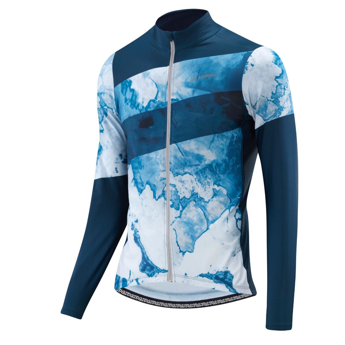 Löffler Floes Blue Herren Langarm-Radtrikot