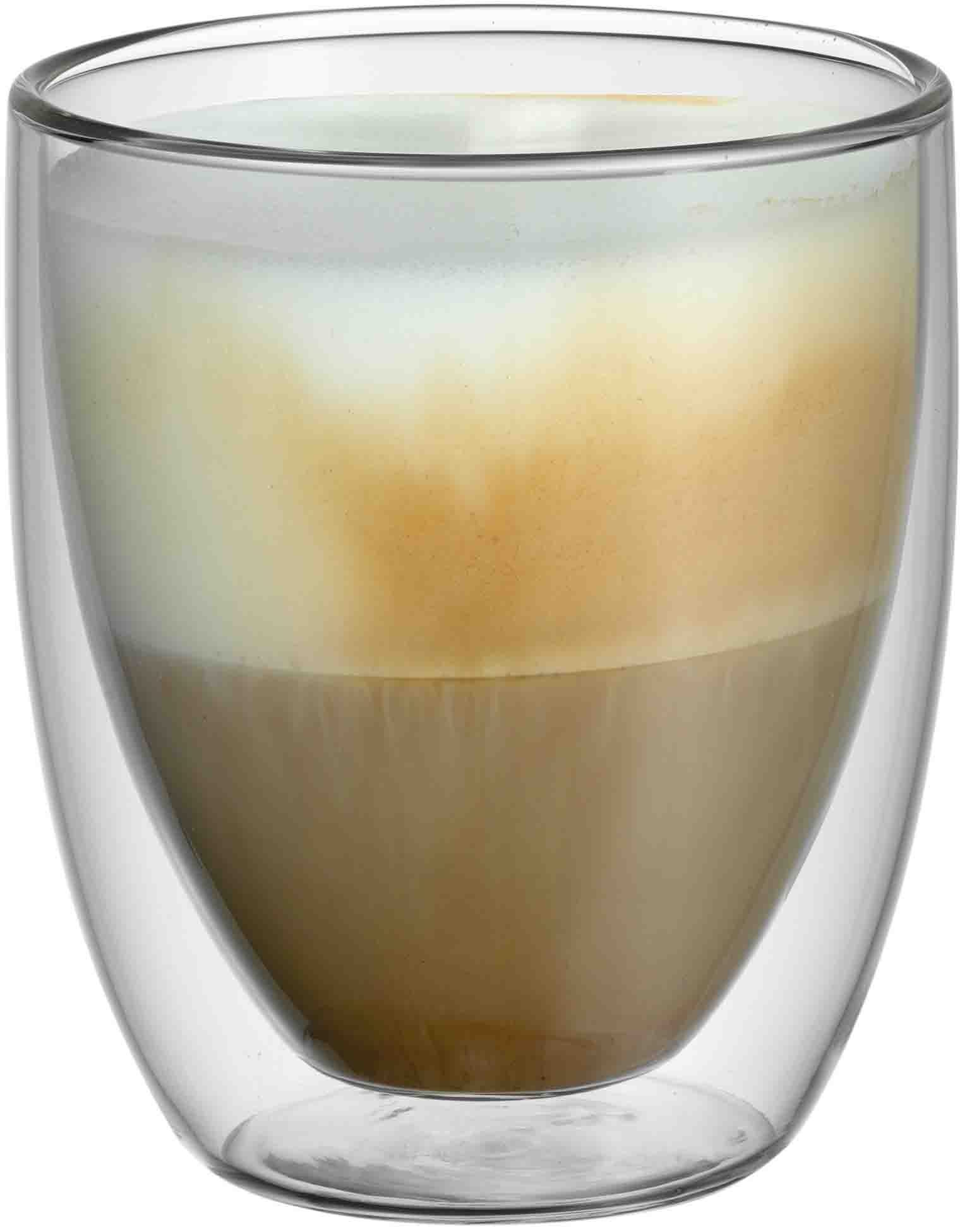 WMF Gläser-Set Kult Coffee, Glas, doppelwandige Ausführung mit Thermoeffekt