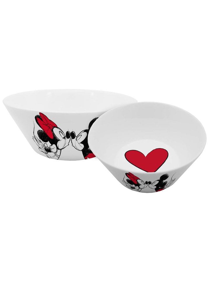 Geda Labels Müslischale Mickey Kiss Sketch in Rot - 400 ml günstig kaufen onesize