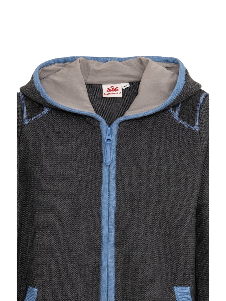 Spieth & Wensky Kinderjacke SPECHT in grau-blau günstig kaufen