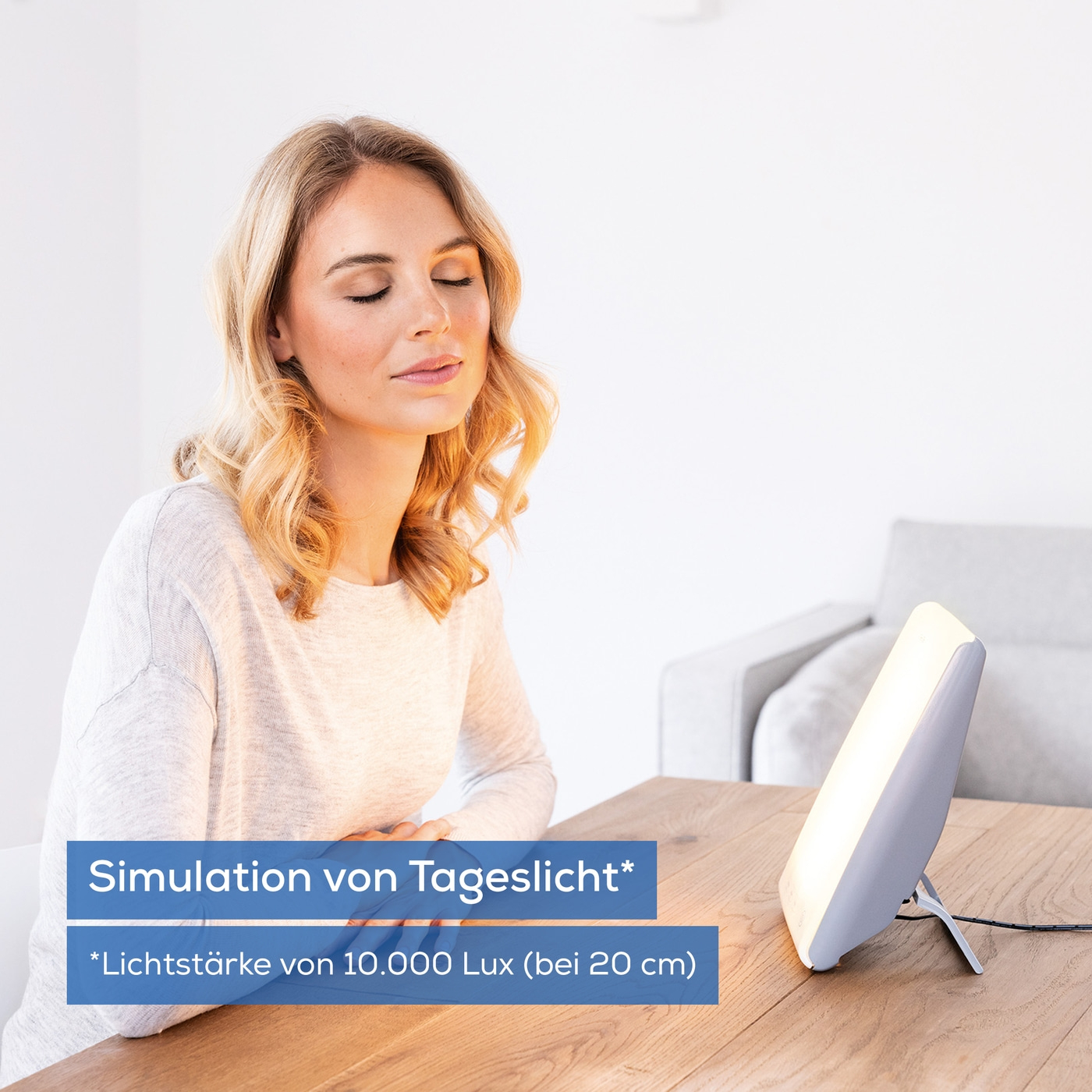 Beurer Perfect Day Tageslichtlampe TL 45-Tageslichtlampe mit Touchbedienung & 3 Tag-Nacht-Rhythmus Farbtemperaturen