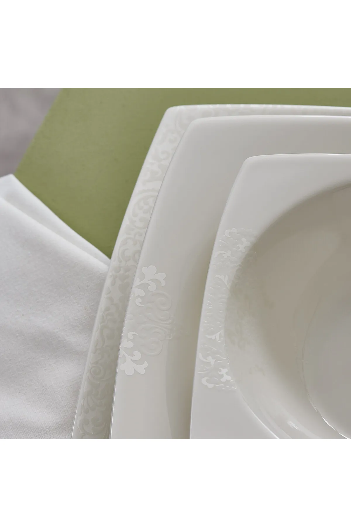 Karaca  Neu Flava 6 Personen Geschirrset, 24-teilig, Porzellan - Zeitlose Eleganz für exquisite Tisch