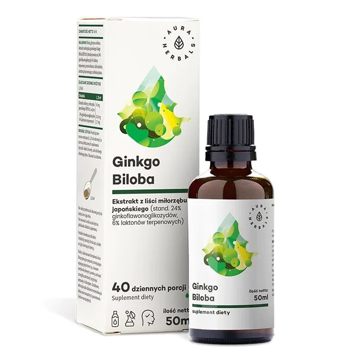 Aura Herbals Εκχύλισμα Ginkgo Biloba 50:1 45 mg Υγρό