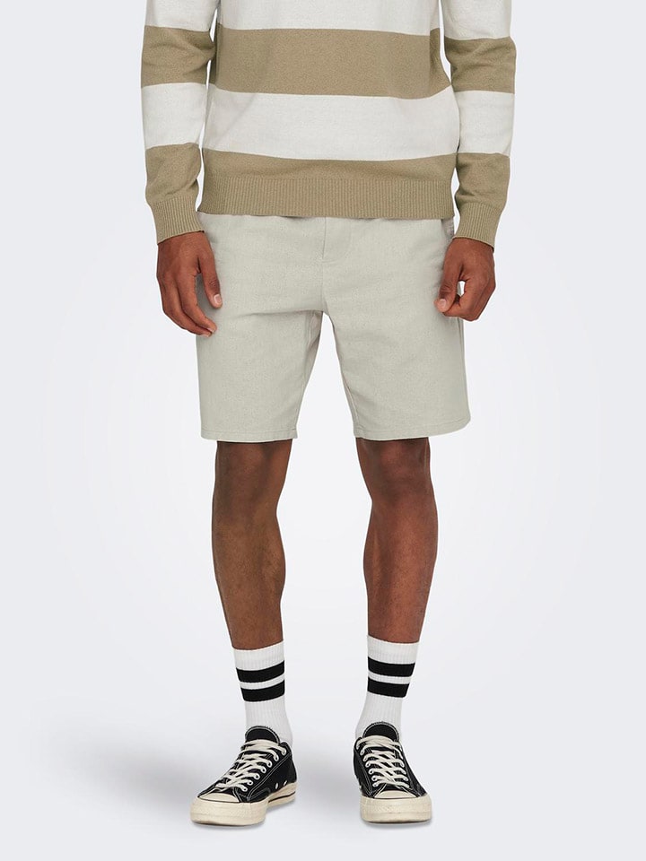 ONLY & SONS Shorts in Beige günstig kaufen