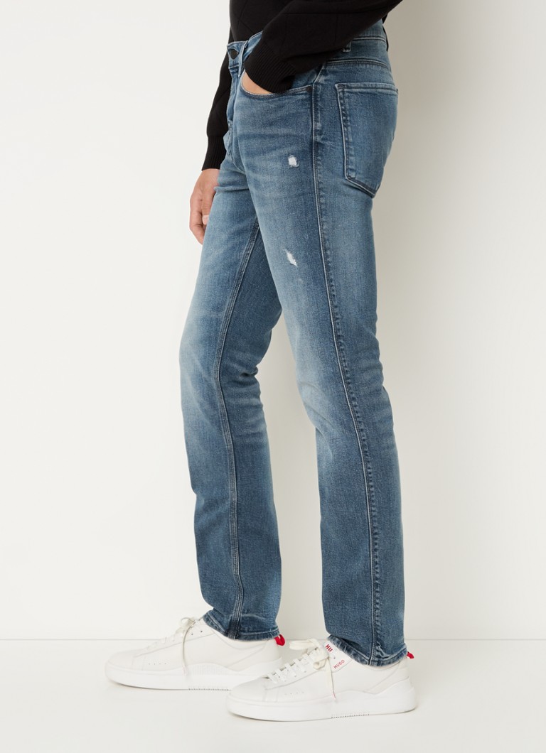 Blugi HUGO BOSS slim fit, spălare medie