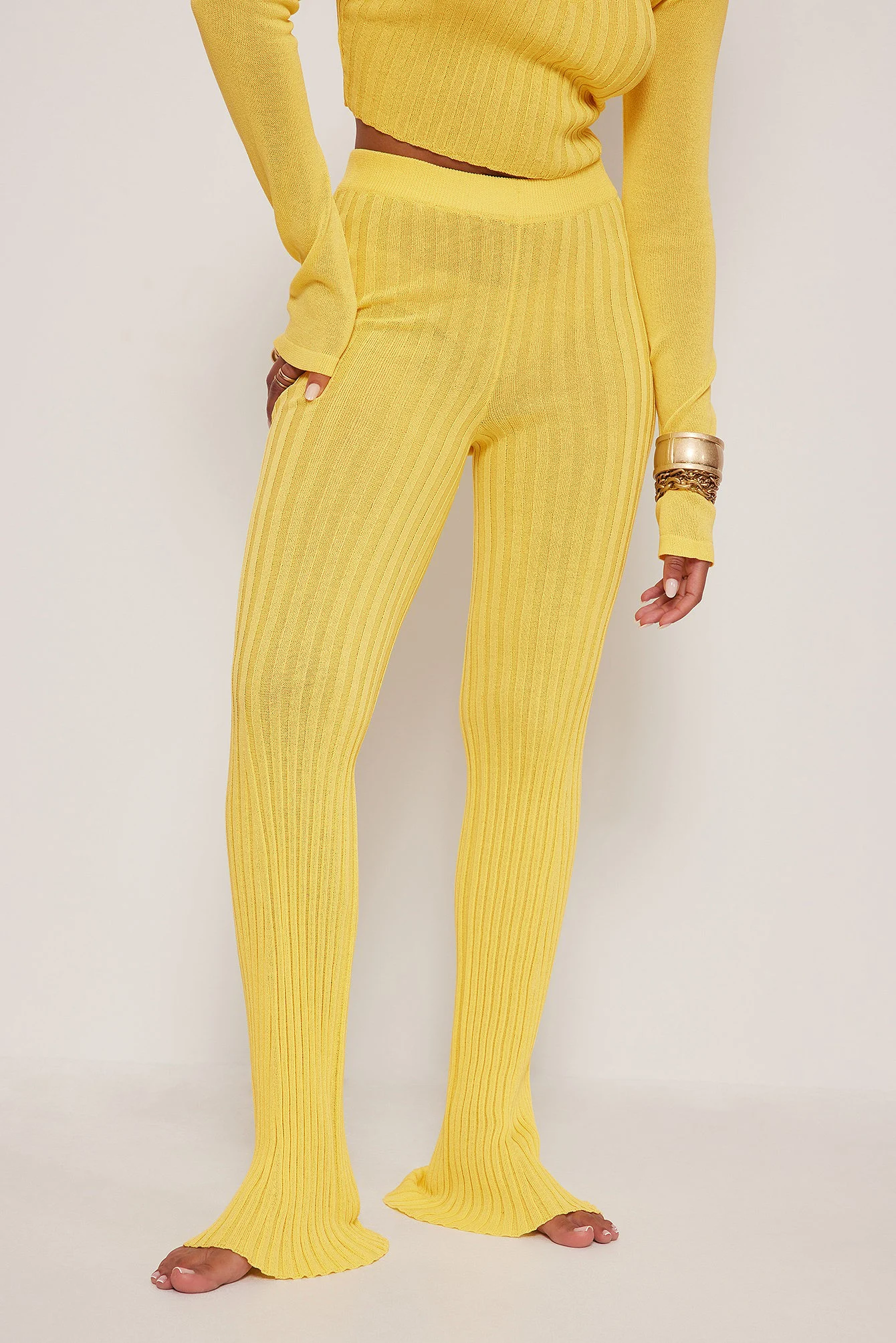 Ribbed Long Trousers