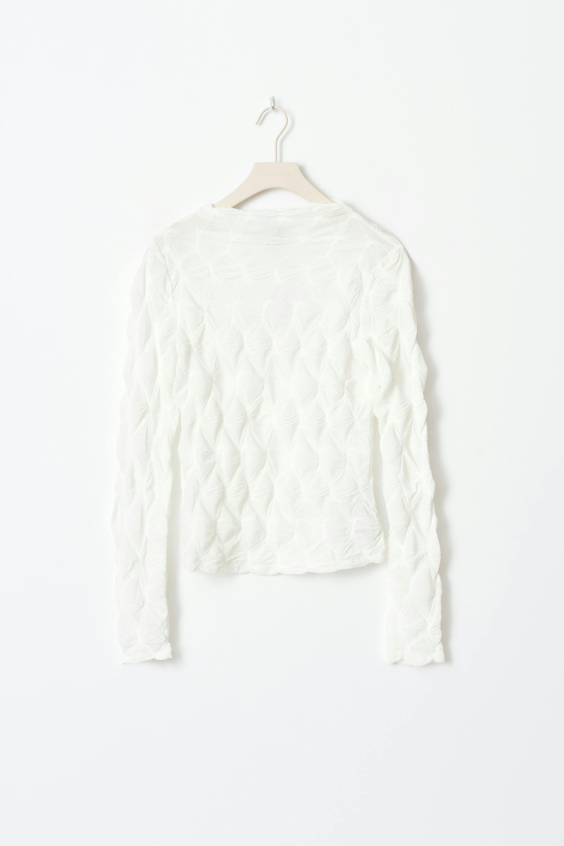 Structured long sleeve top