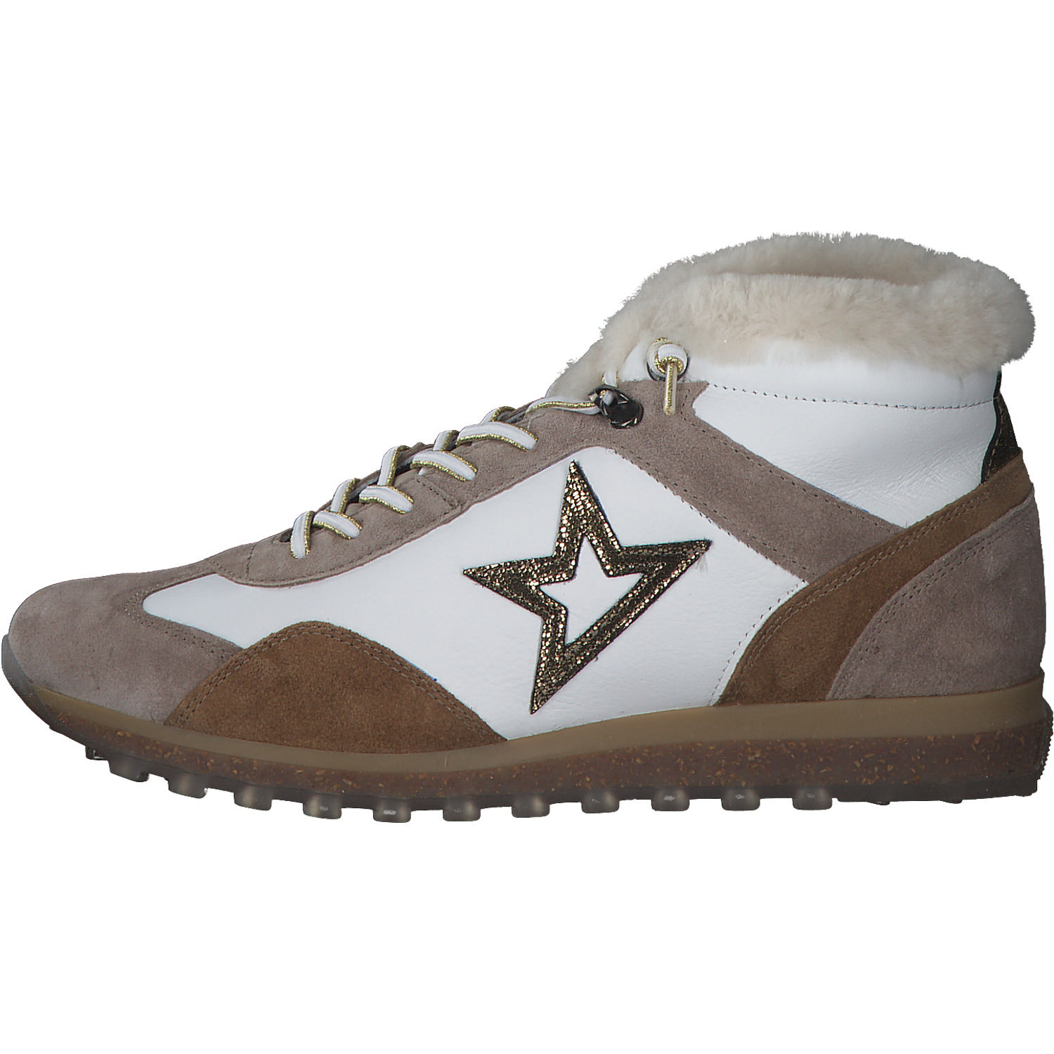 Cetti C1274, Sneakers High, Damen, glitter baracus taupe