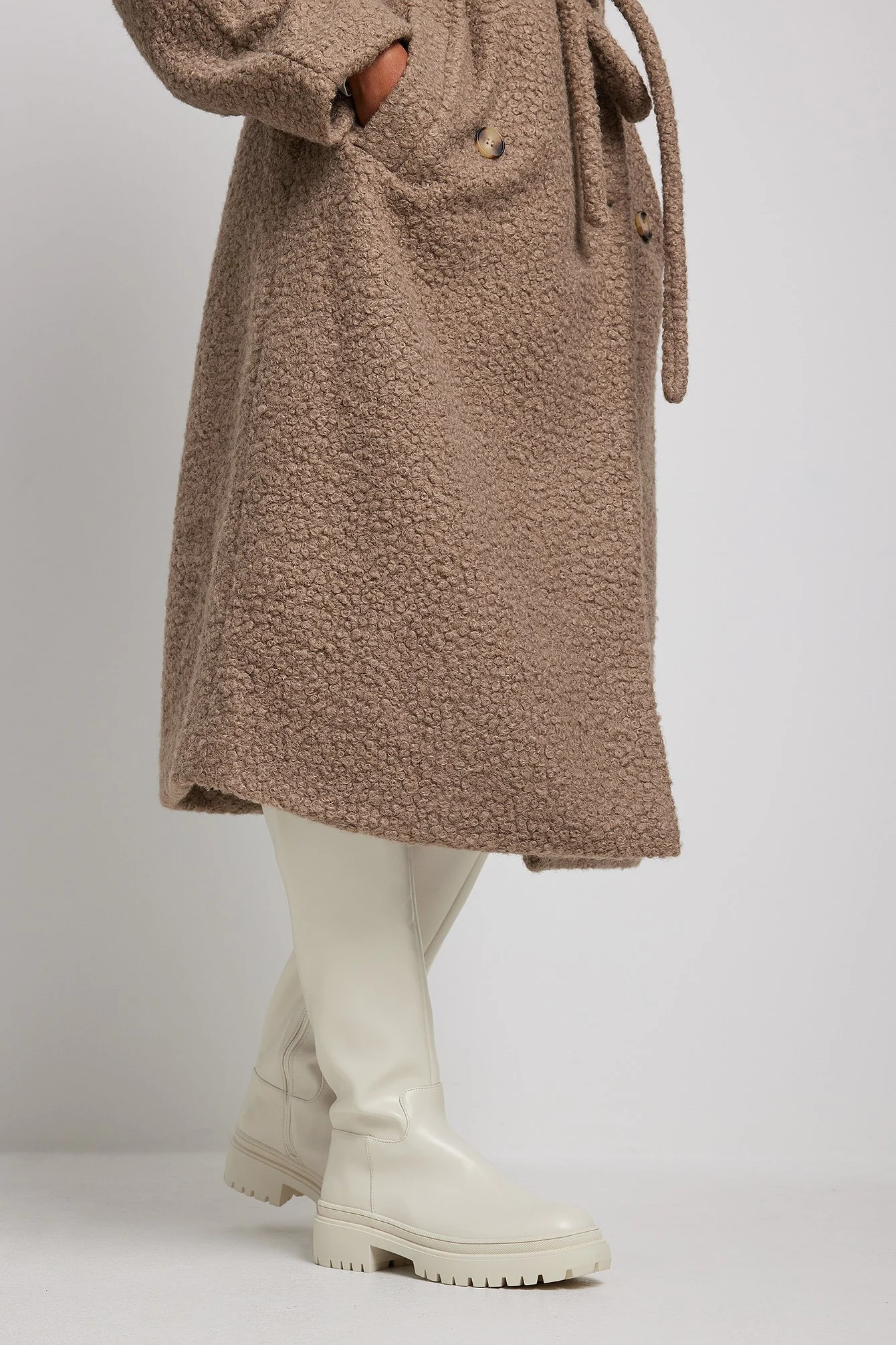 Schaft-Stiefel mit Profil-Sohle