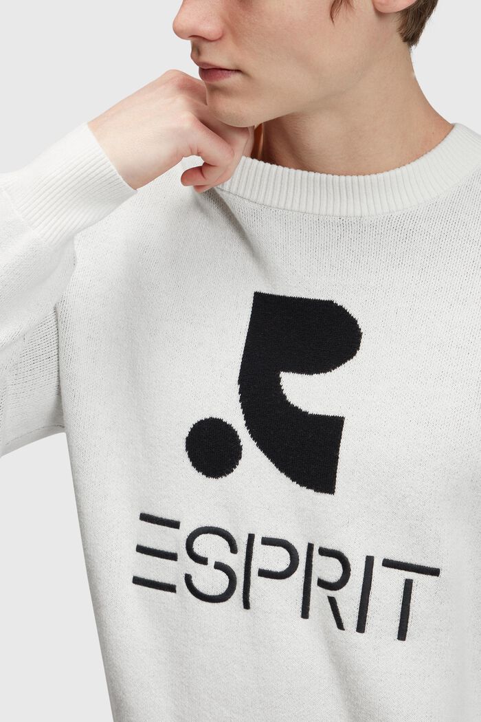 Rundhals-Pullover mit Kaschmir