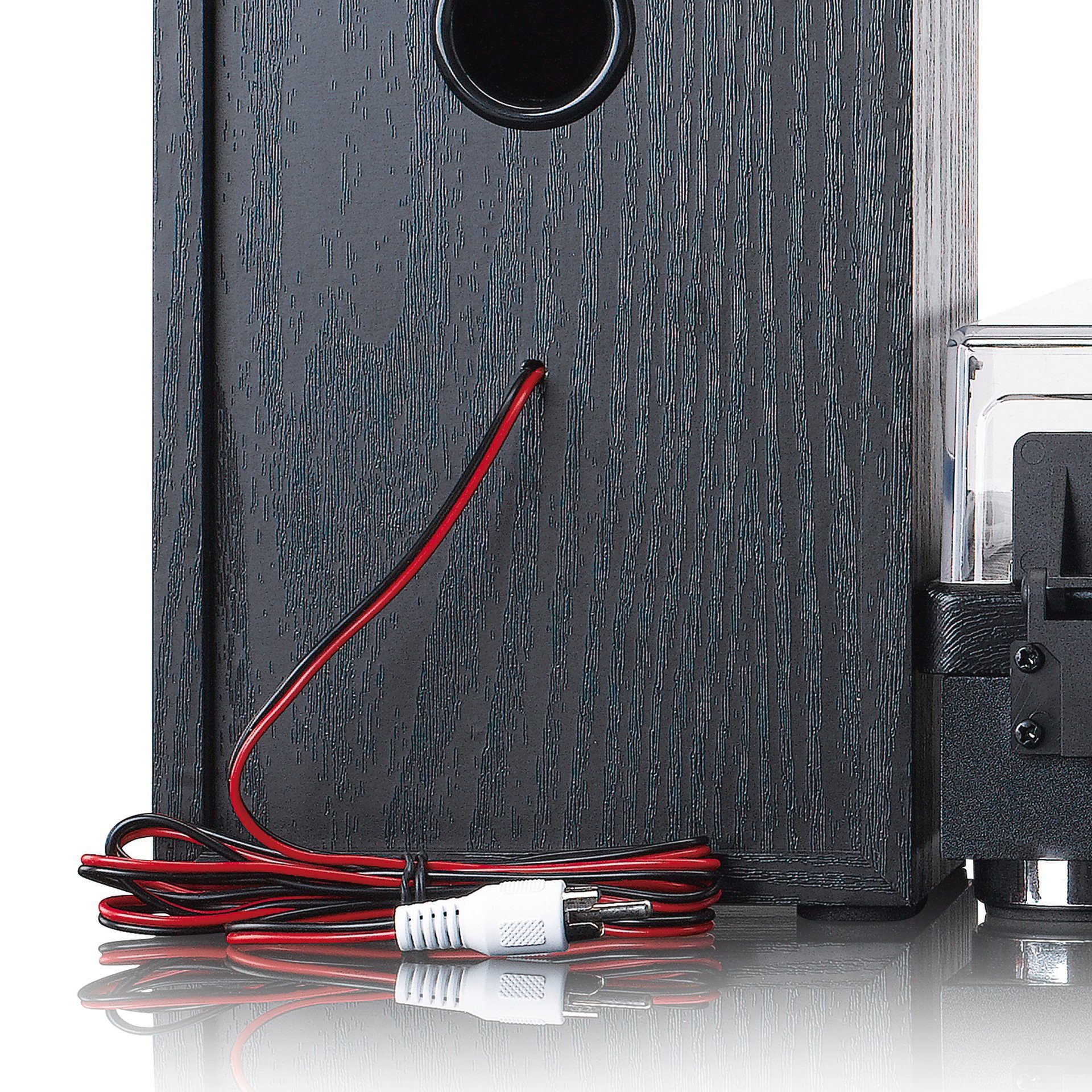 Lenco LS-101BK Plattenspieler mit Bluetooth und separaten Lautsprechern Plattenspieler (Bluetooth)