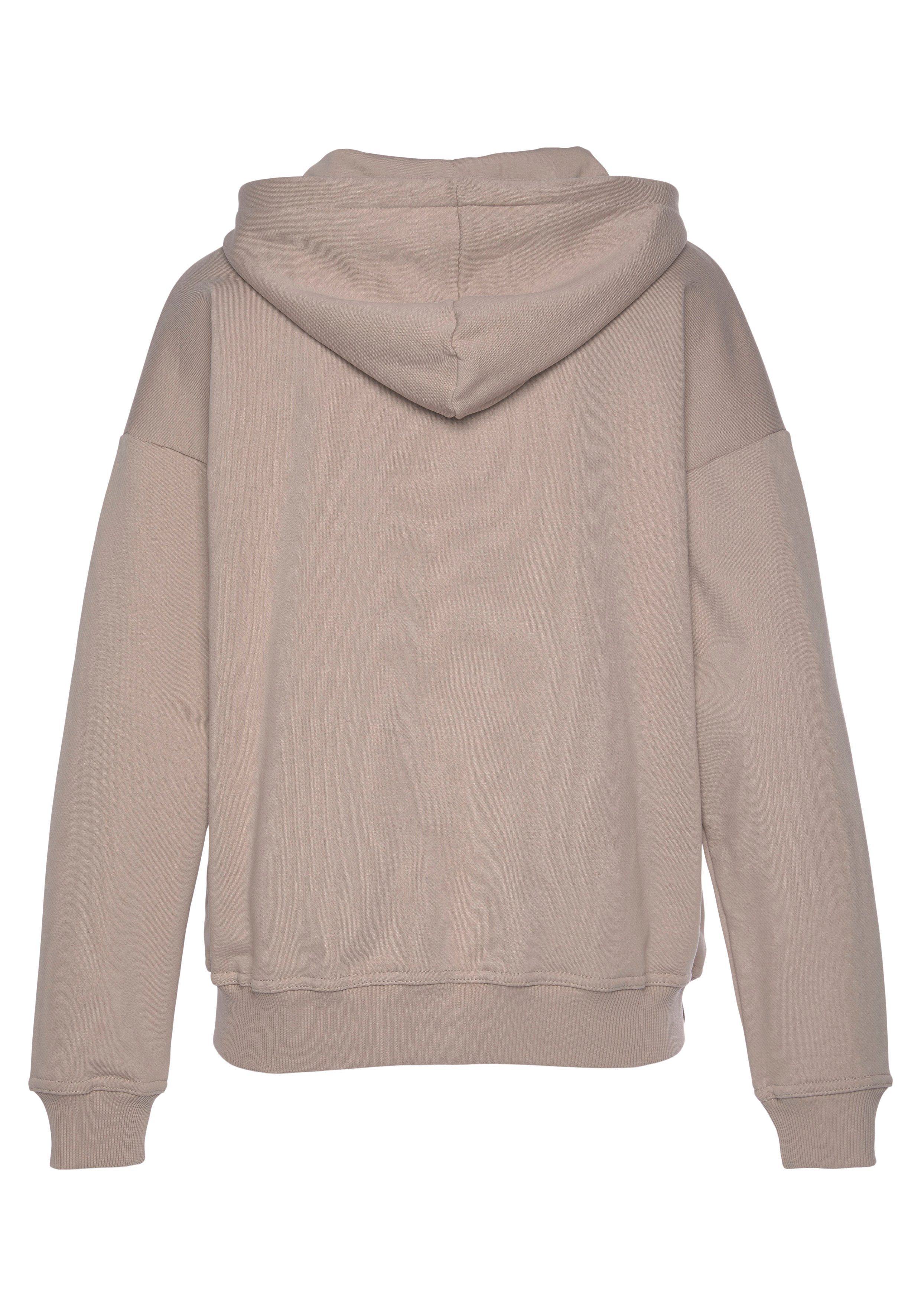 LASCANA Sweatjacke aus organischer Baumwolle, Loungewear, Loungeanzug