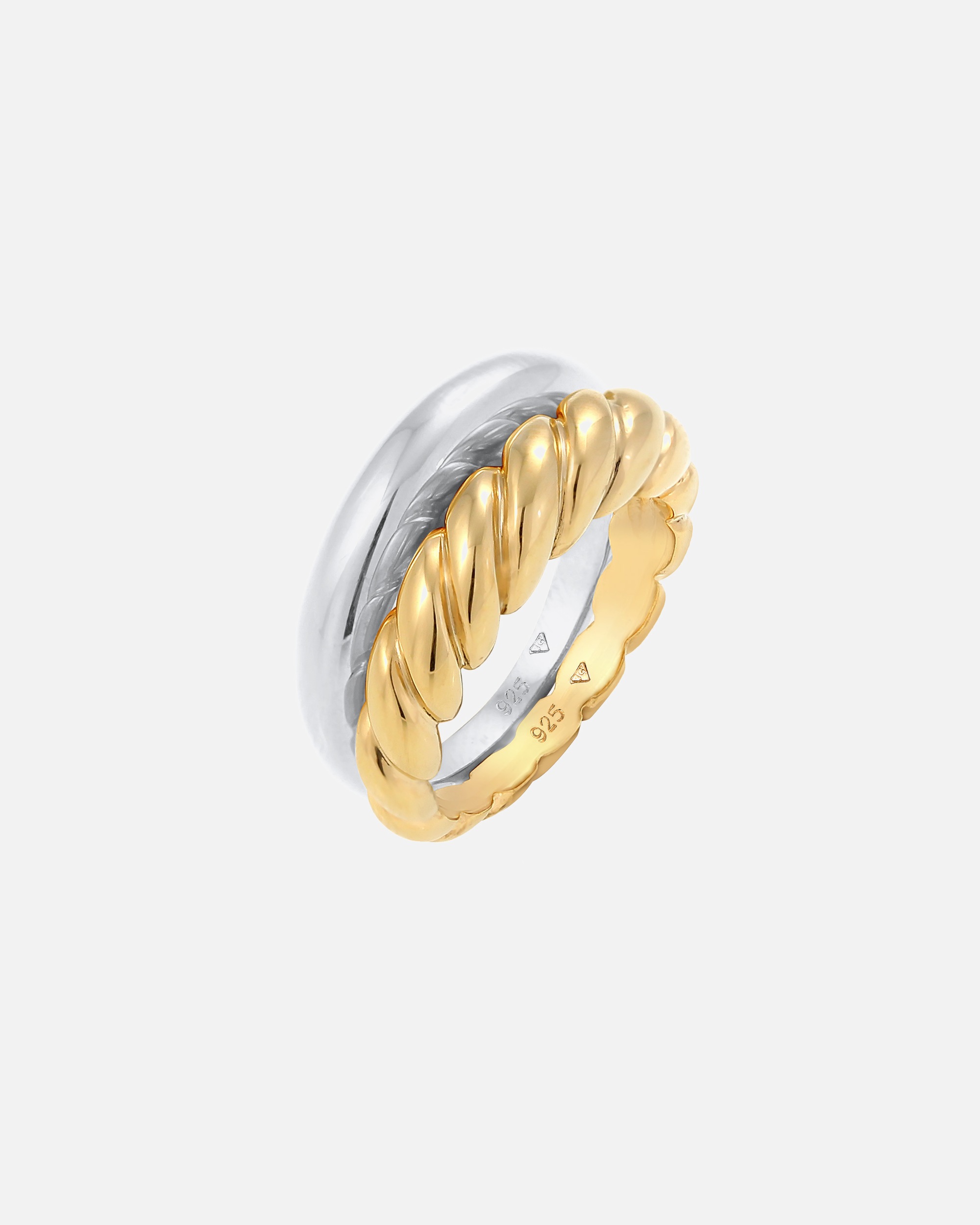 Anello da donna Elli PREMIUM Twisted Trendy Blogger Basic - Argento 925/1000