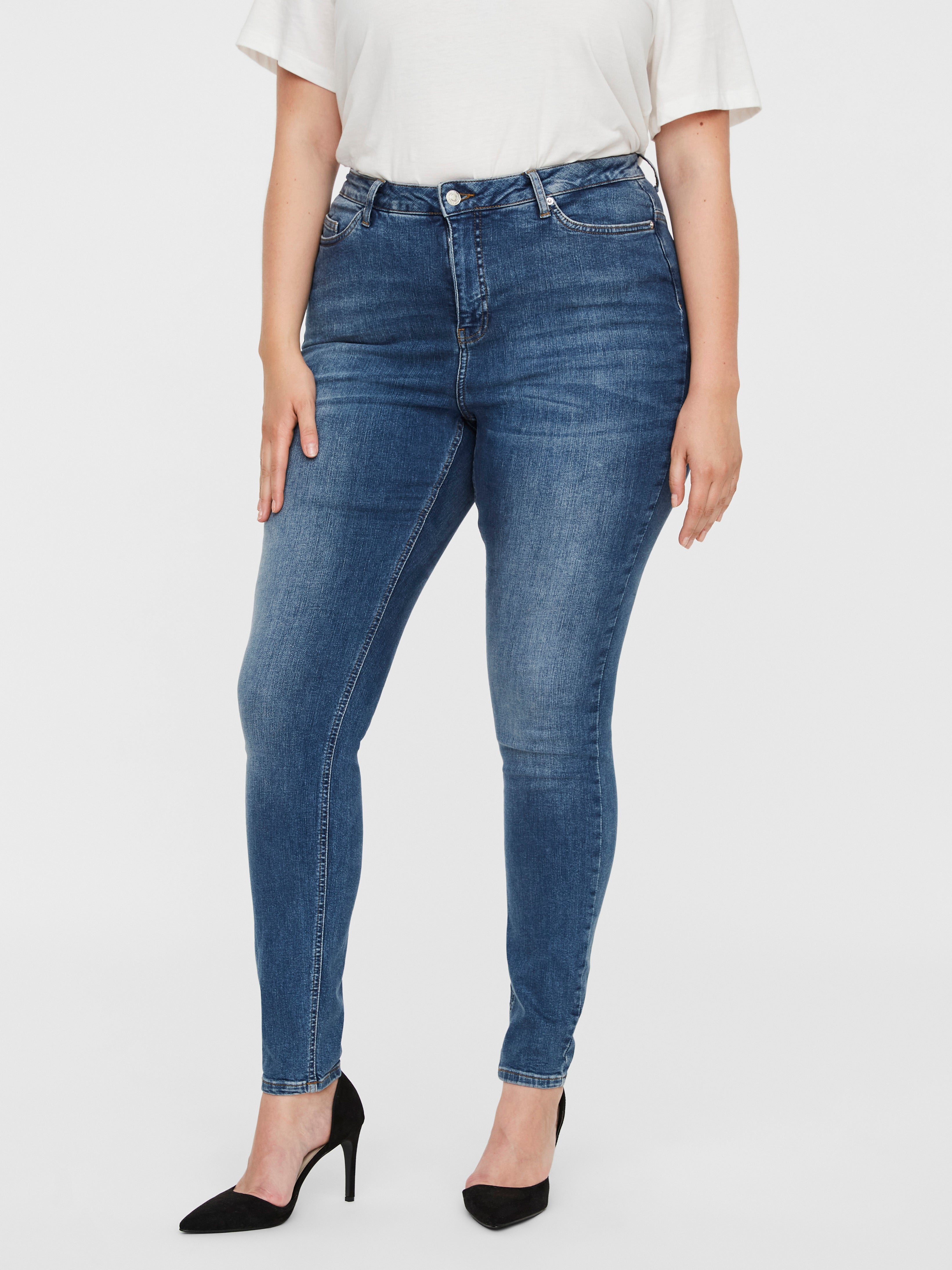 VMLORA Hohe Taille Skinny Fit Jeans