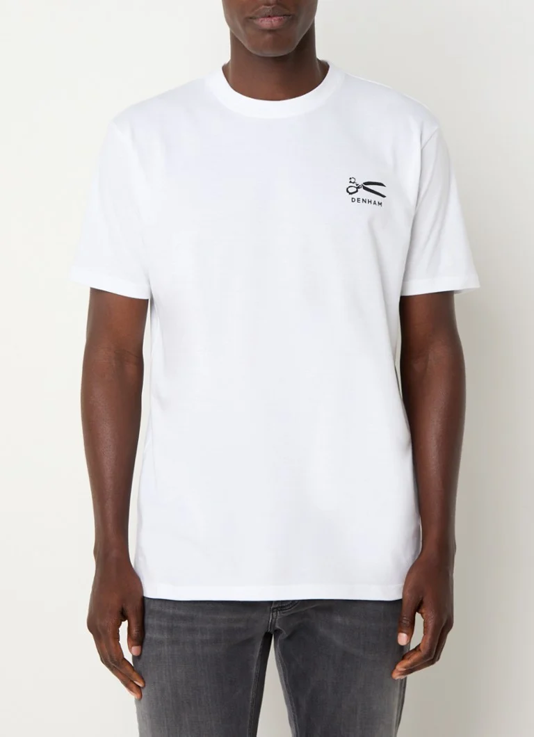 Camiseta Denham Saber com logotipo e estampa nas costas