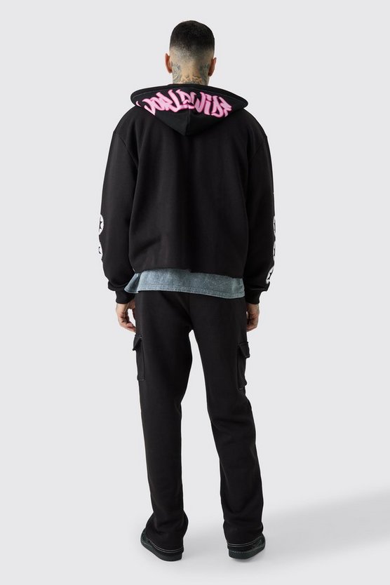 Tall Boxy Worldwide Graffiti Cargo Tracksuit