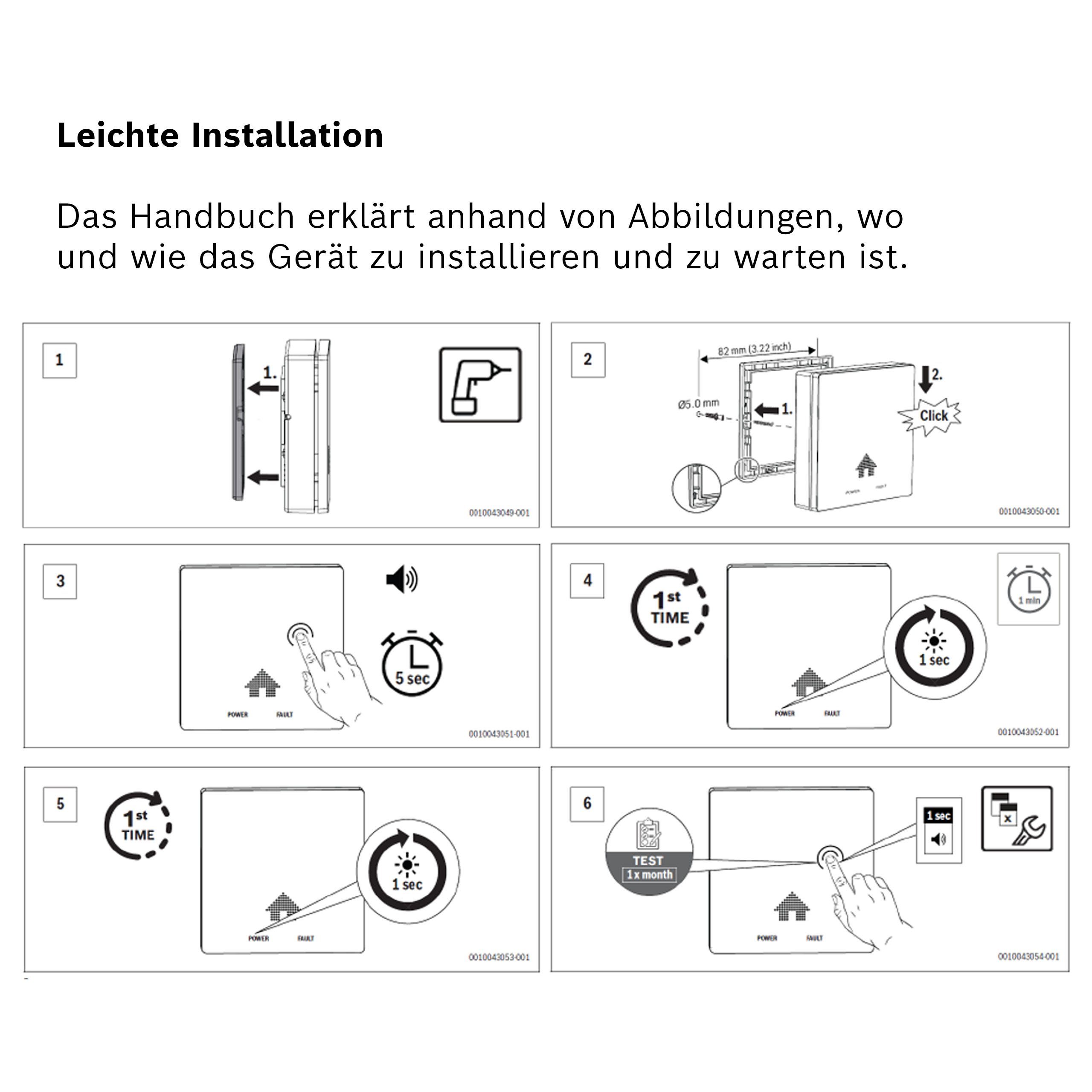 BOSCH D-CO CO-Melder (Kohlenmonoxid Melder mit Memory-Modus und Lebensdauer-Anzeige)