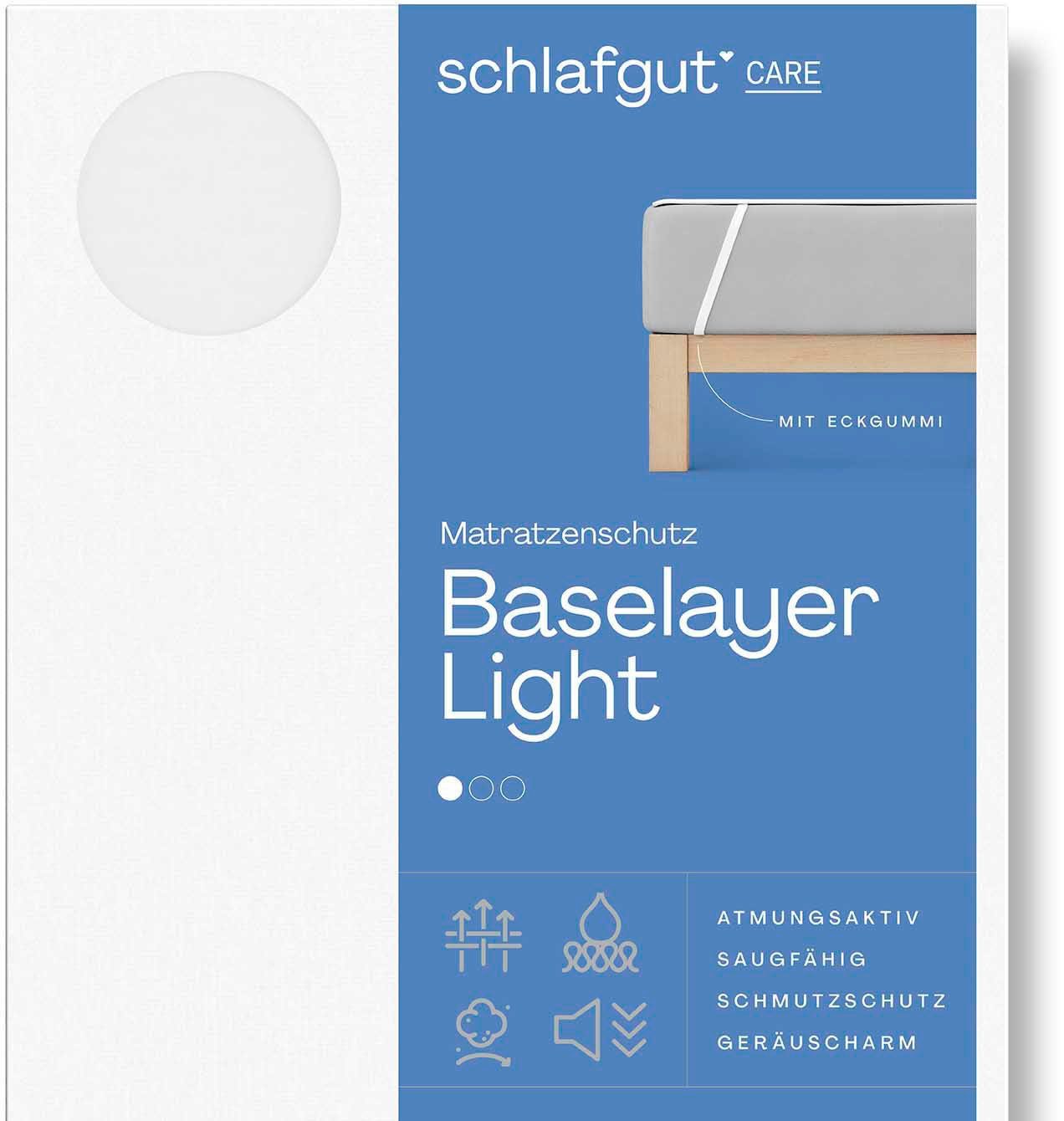 Matratzenauflage Baselayer Matratzenschutz Light Schlafgut, mit Eckgummis