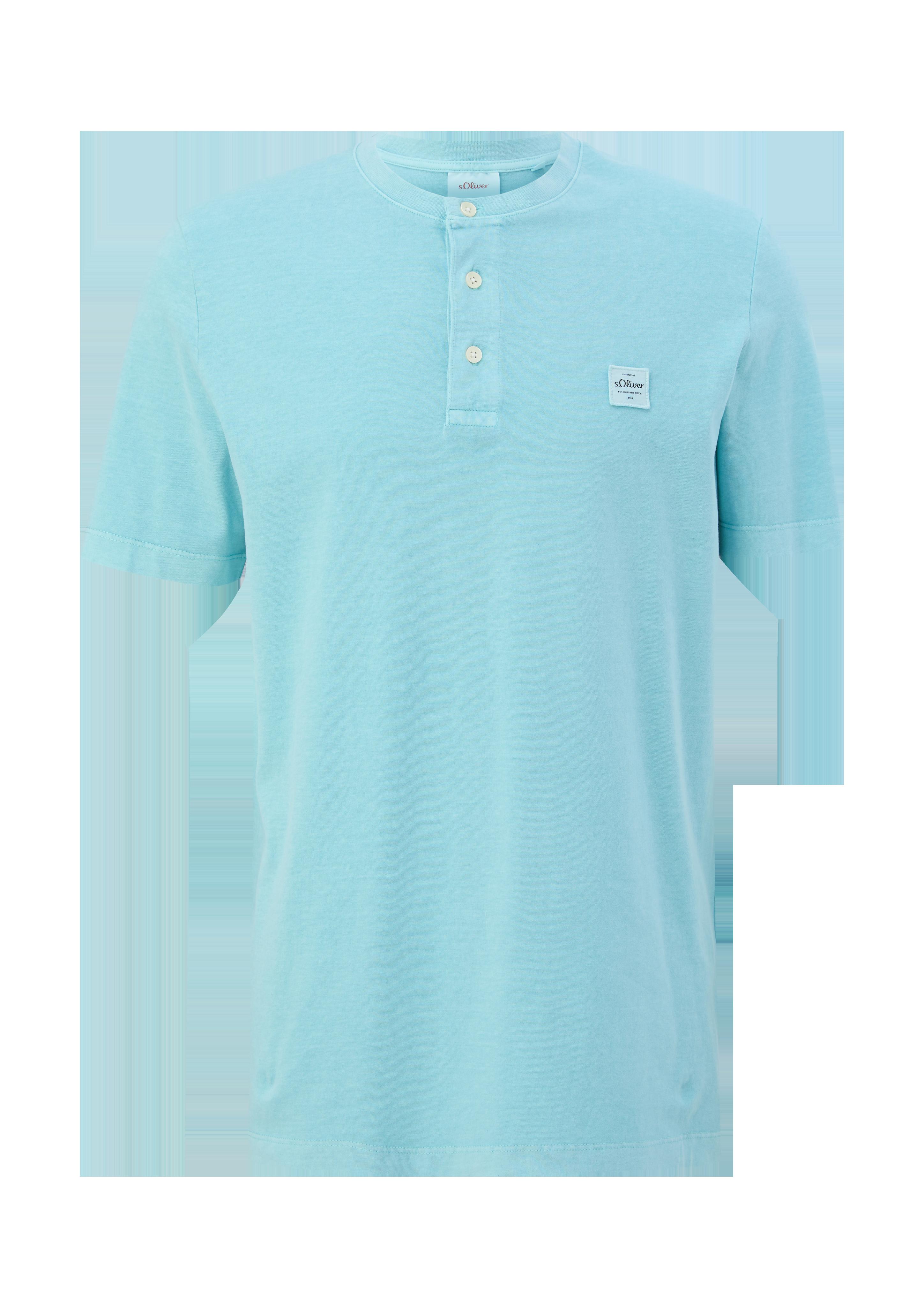 T-Shirt mit Henley-Ausschnitt  2133166-6120