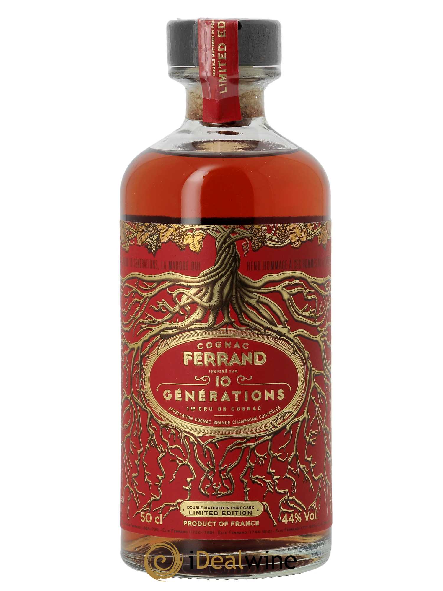 Cognac Ferrand 10 Générations Port Cask (50cl)  - Lot de 1 Bouteille