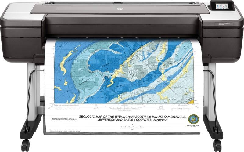 HP DesignJet T1700dr Mono Thermal Großformatdrucker DIN A0 Schwarz, Rot W6B56A#B19