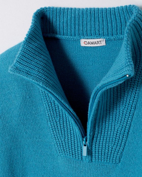 Pull col camionneur zippé