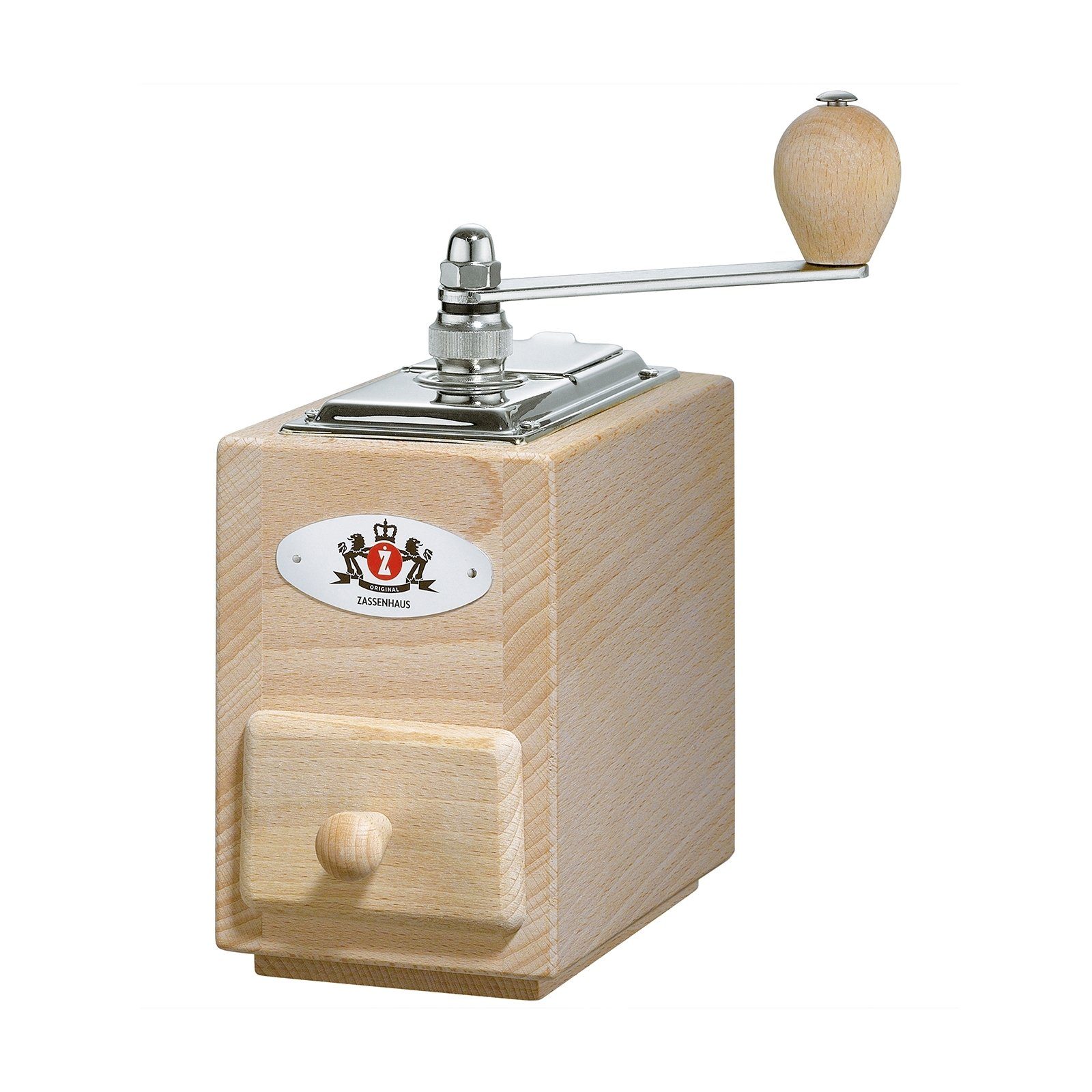 ZASSENHAUS Kaffeemühle Kaffeemühle mechanisch, Buche natur Santiago Eco