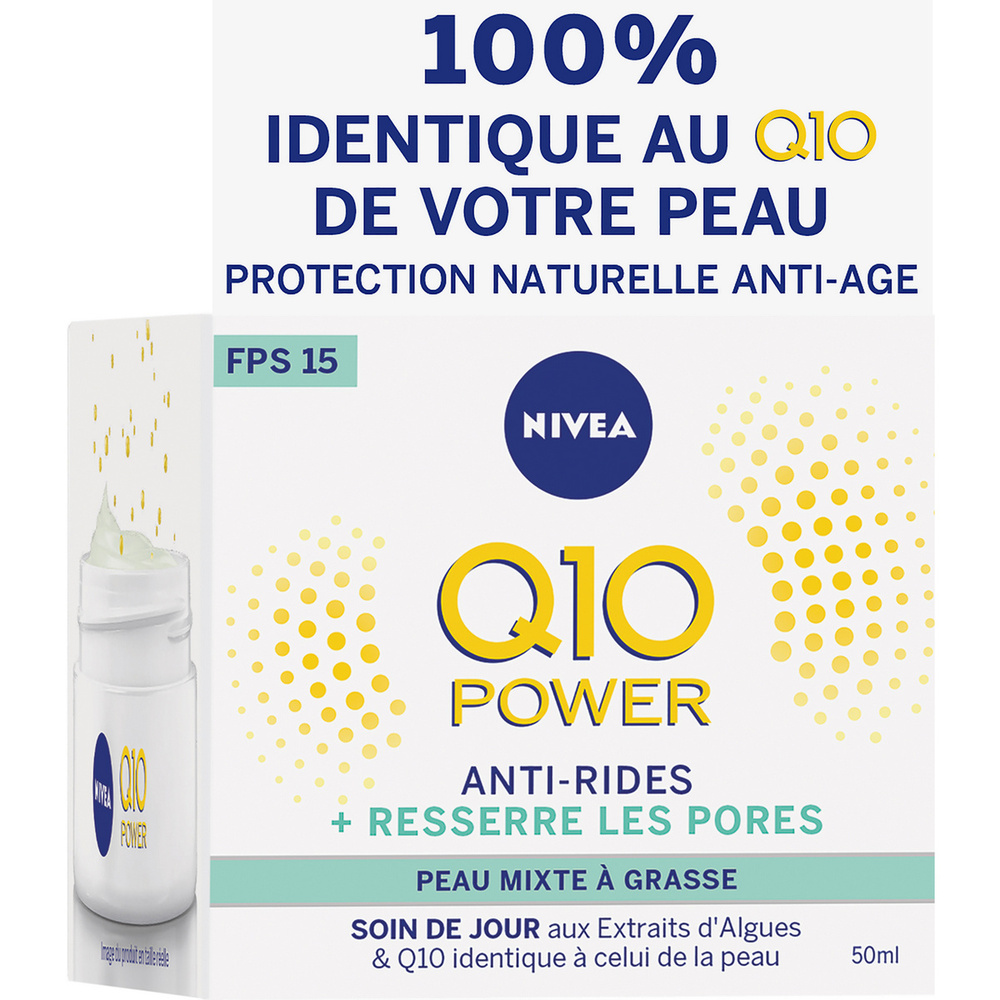 nivea Q10 POWER - Crème de jour Resserre les pores Soin visage anti-âge