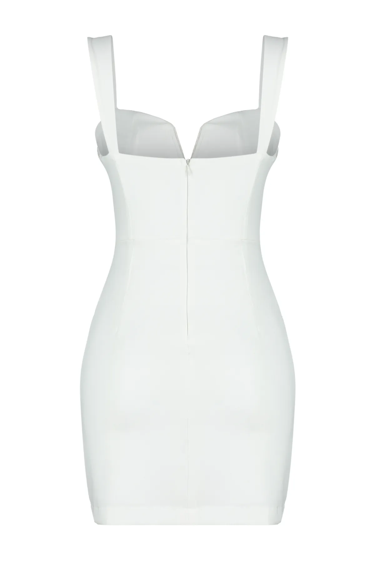 Trendyol Collection  Ecru Detailliertes Hochzeits-/Hochzeits-Elegantes Abendkleid TPRSS22EL3194