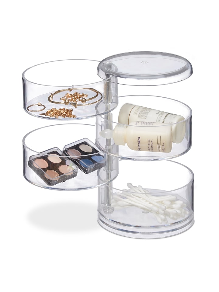relaxdays Kosmetik-Organizer in Transparent günstig kaufen onesize