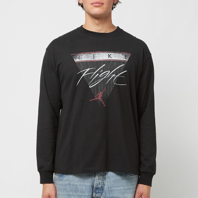 JORDAN Long-Sleeve Graphic Tee black/gym red