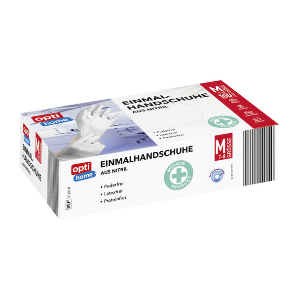 Einmalhandschuhe Nitril, weiß