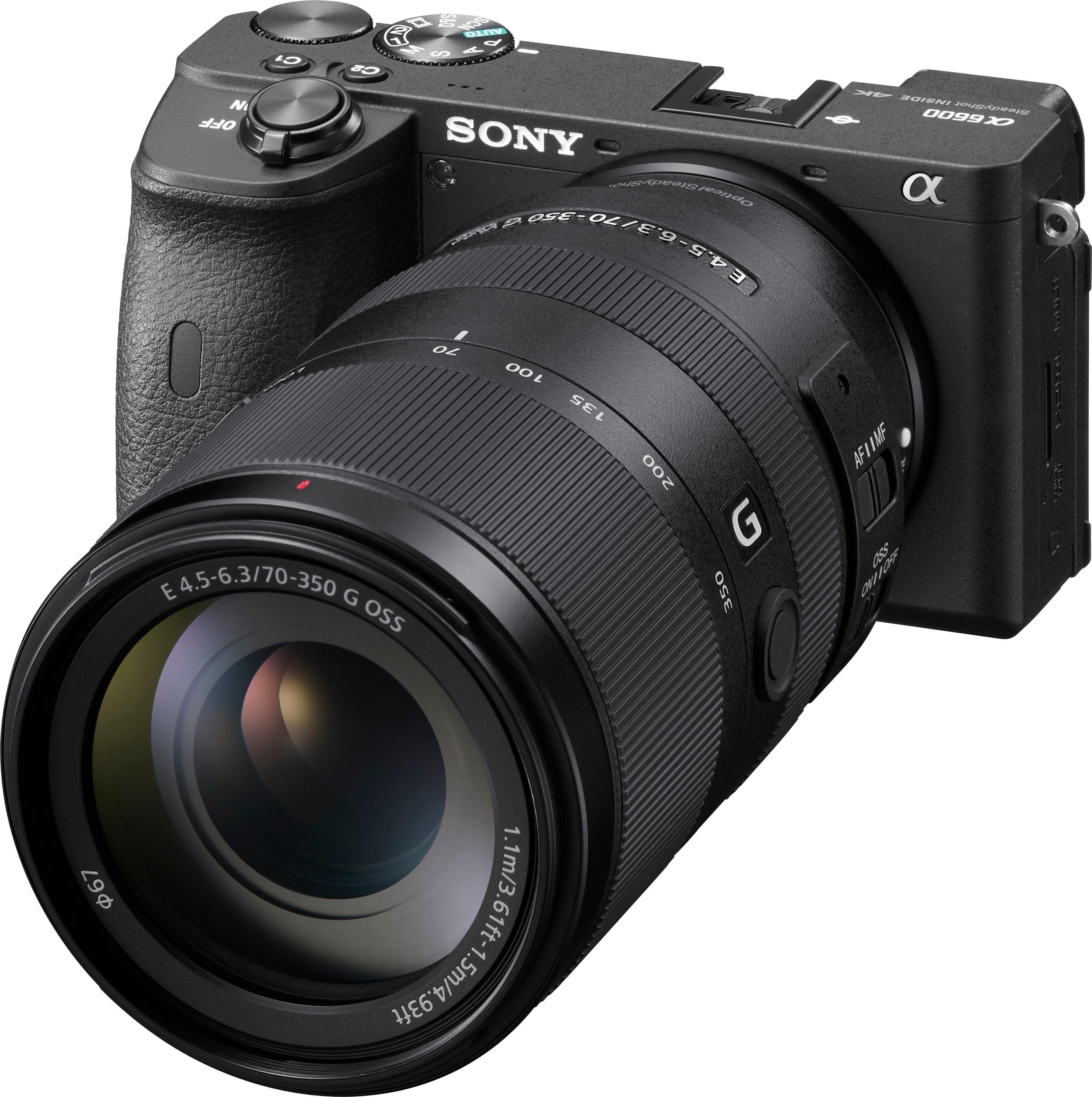 Sony SEL-70350G E-Mount Super-Telezoom Objektiv, (E 70-350mm F4.5-6.3 G, OSS, APS-C)
