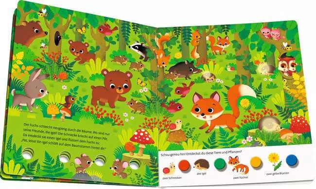 Mein großes Lichter-Wimmelbuch: Im Wald