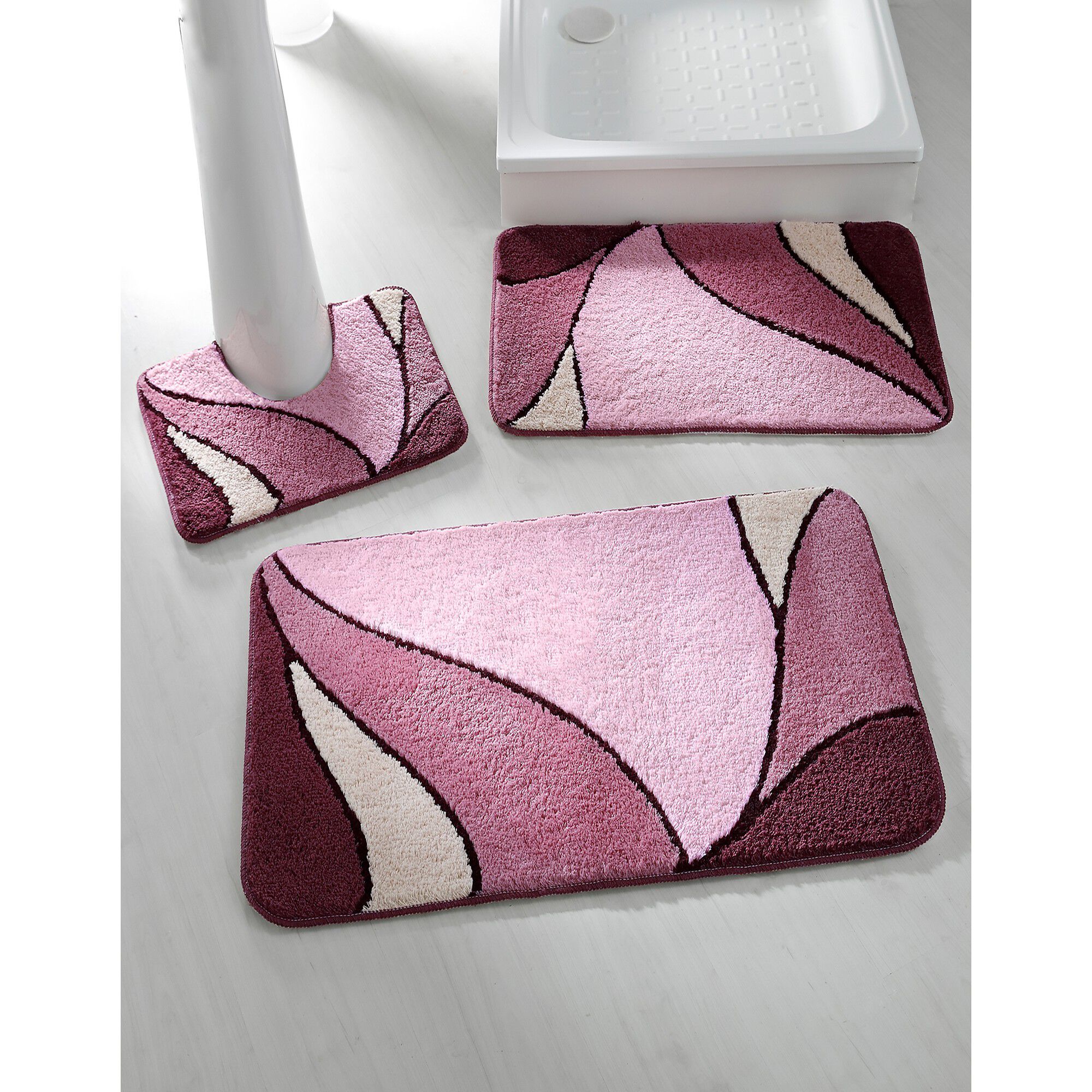 Tapis de bain motif végétal
