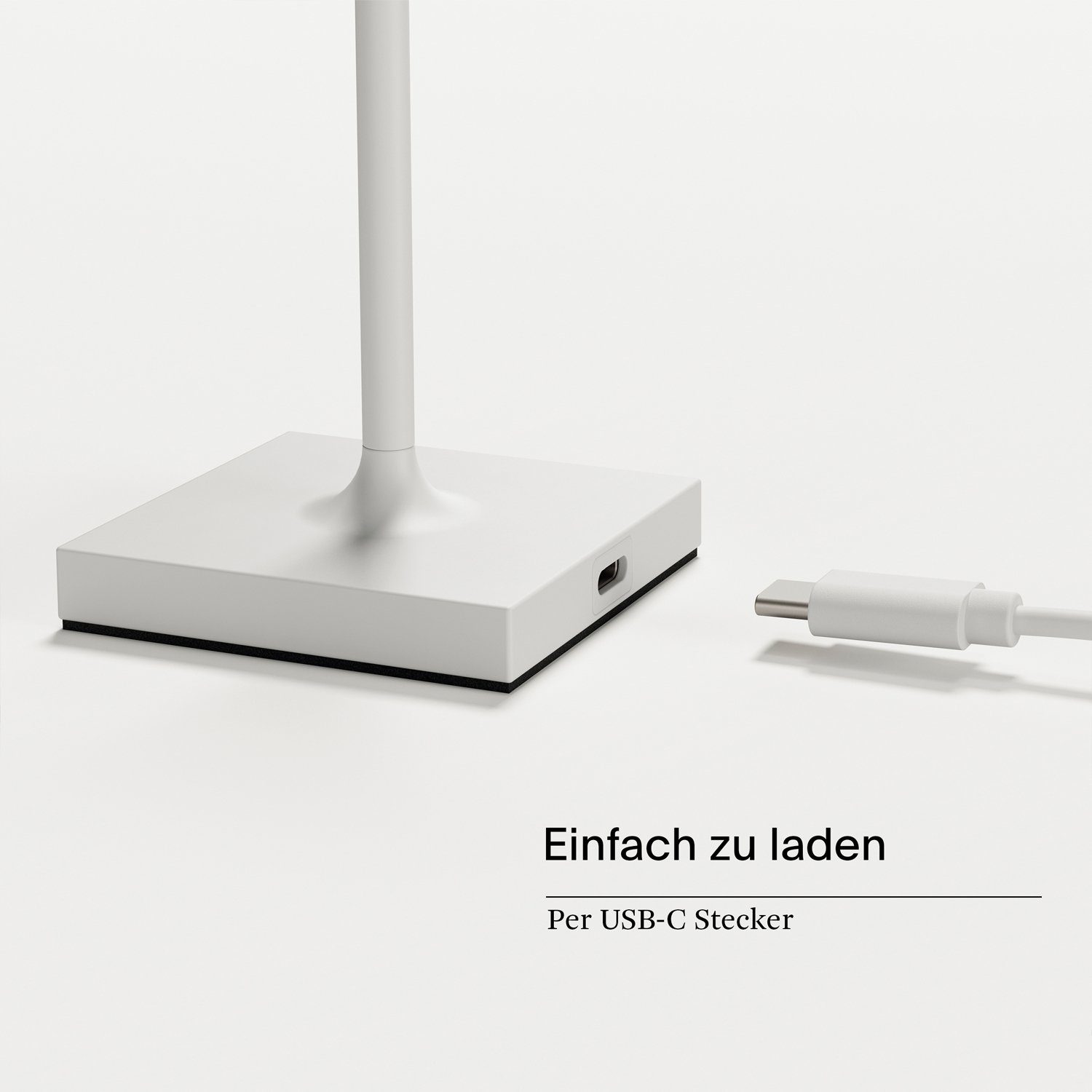 SIGOR LED Tischleuchte NUINDIE Pocket Schneeweiß, Dimmbar, 1 LED Platine, 2.700 K / 2.200 K