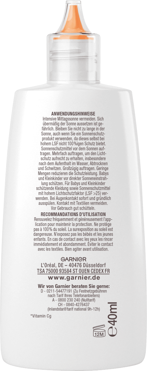 Sonnenfluid Gesicht super UV mit Vitamin C, LSF 50+, 40 ml