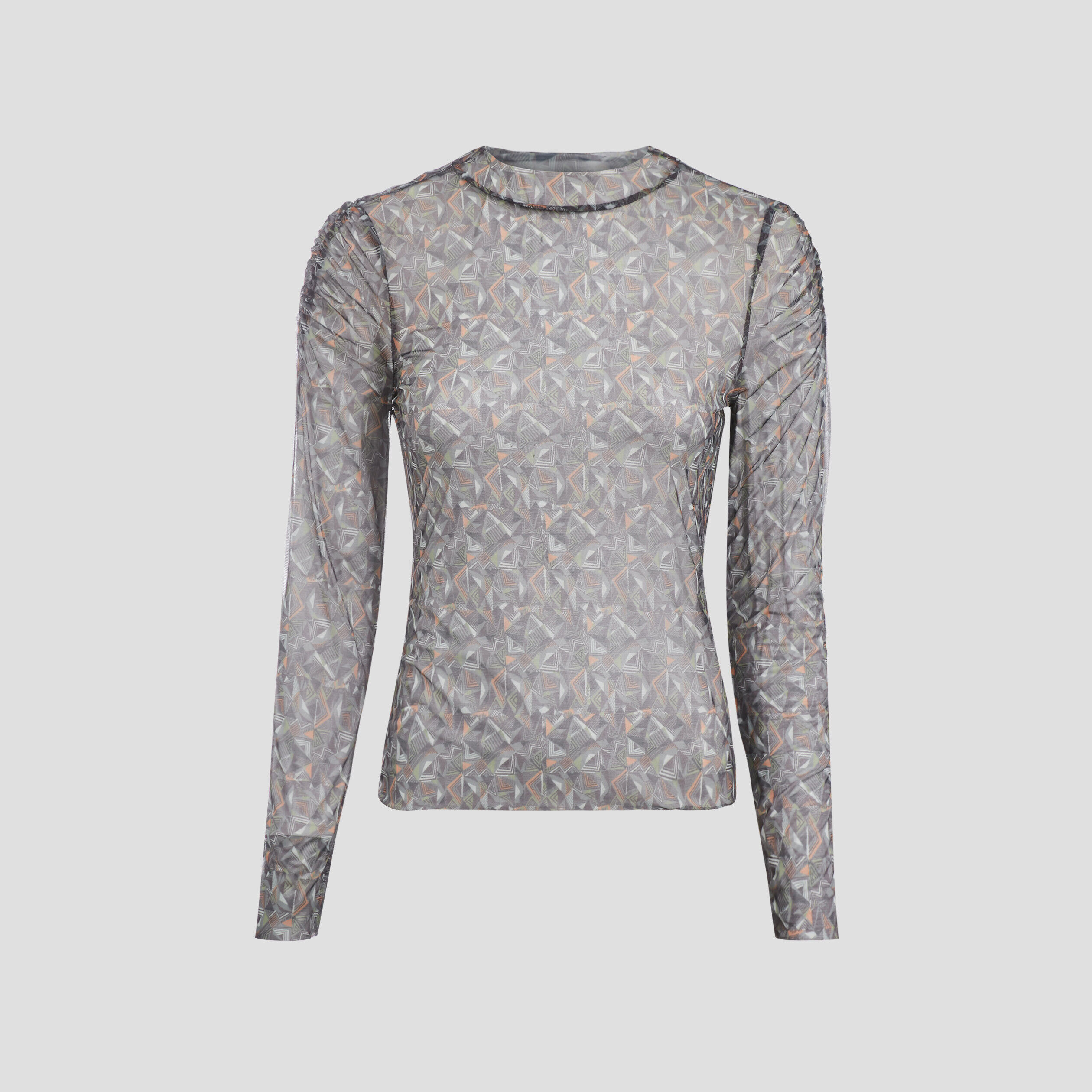 T-shirt manches longues vert kaki femme | Cache Cache