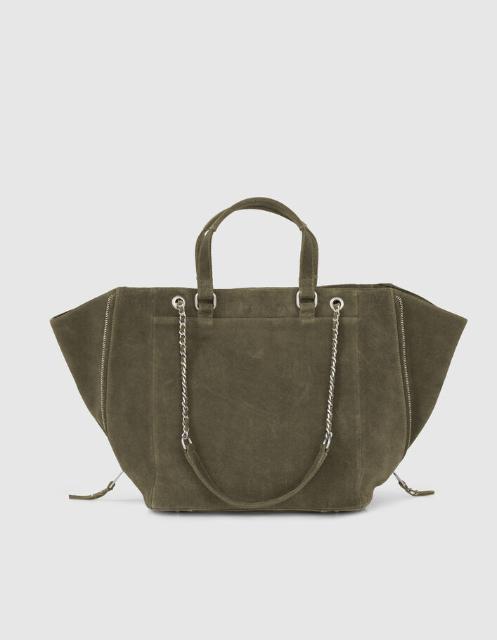 Sac cabas LE 1440 KAKI matelassé chevrons femme