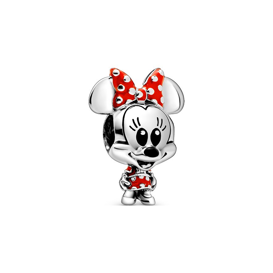 Pandora Charm x Pandora Minnie Maus Gepunktetes Kleid und Schleife