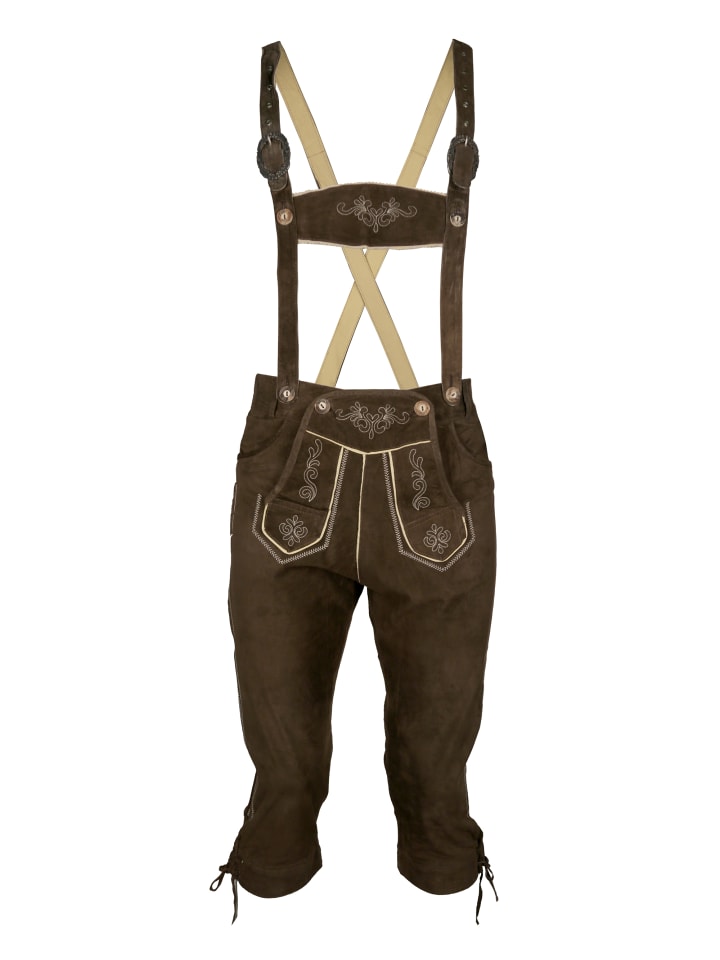 JCC Trachtenlederhose FRANZBERG in braun günstig kaufen