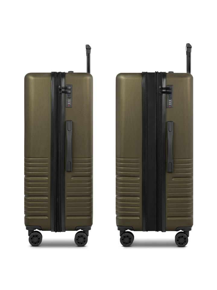 Camel Active Hanoi 4 Rollen Trolley L 78 cm mit Dehnfalte in khaki günstig kaufen onesize