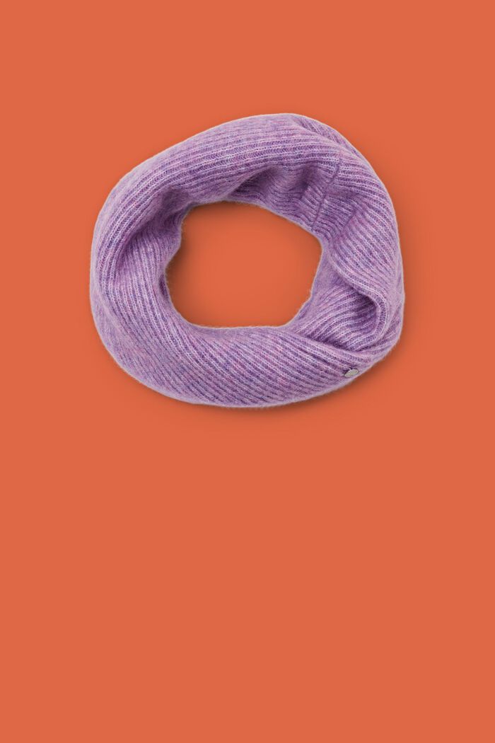 Loop-Schal aus Mohair und Wolle im Twist-Design