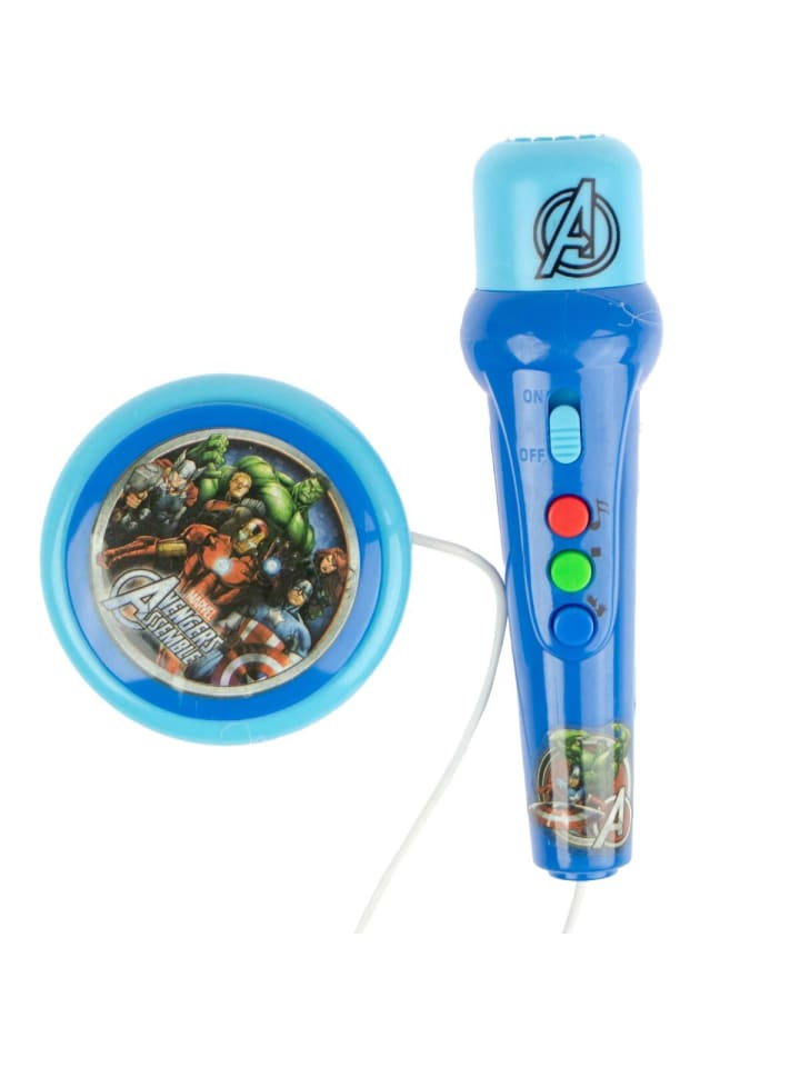 Avengers Mikrofon mit Verstärker Karaoke und Performance Set für Kinder in Blau günstig kaufen 20 x 15 cm