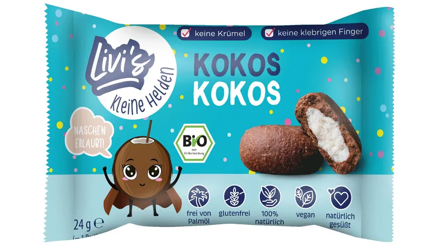 Livi's Kleine Helden Bio Schokolade Kokos 24 g