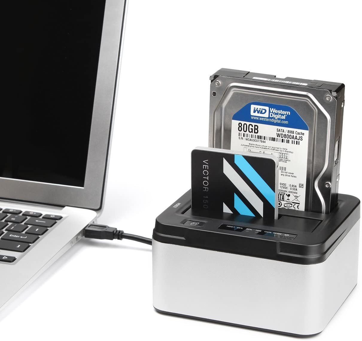 Salcar Festplatten-Dockingstation USB 3.0 Offline Klon Dockingstation