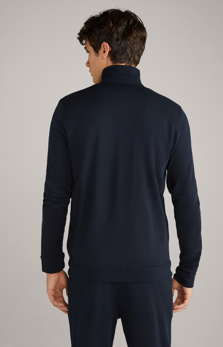 Loungewear Sweatjacke in Dark Blue