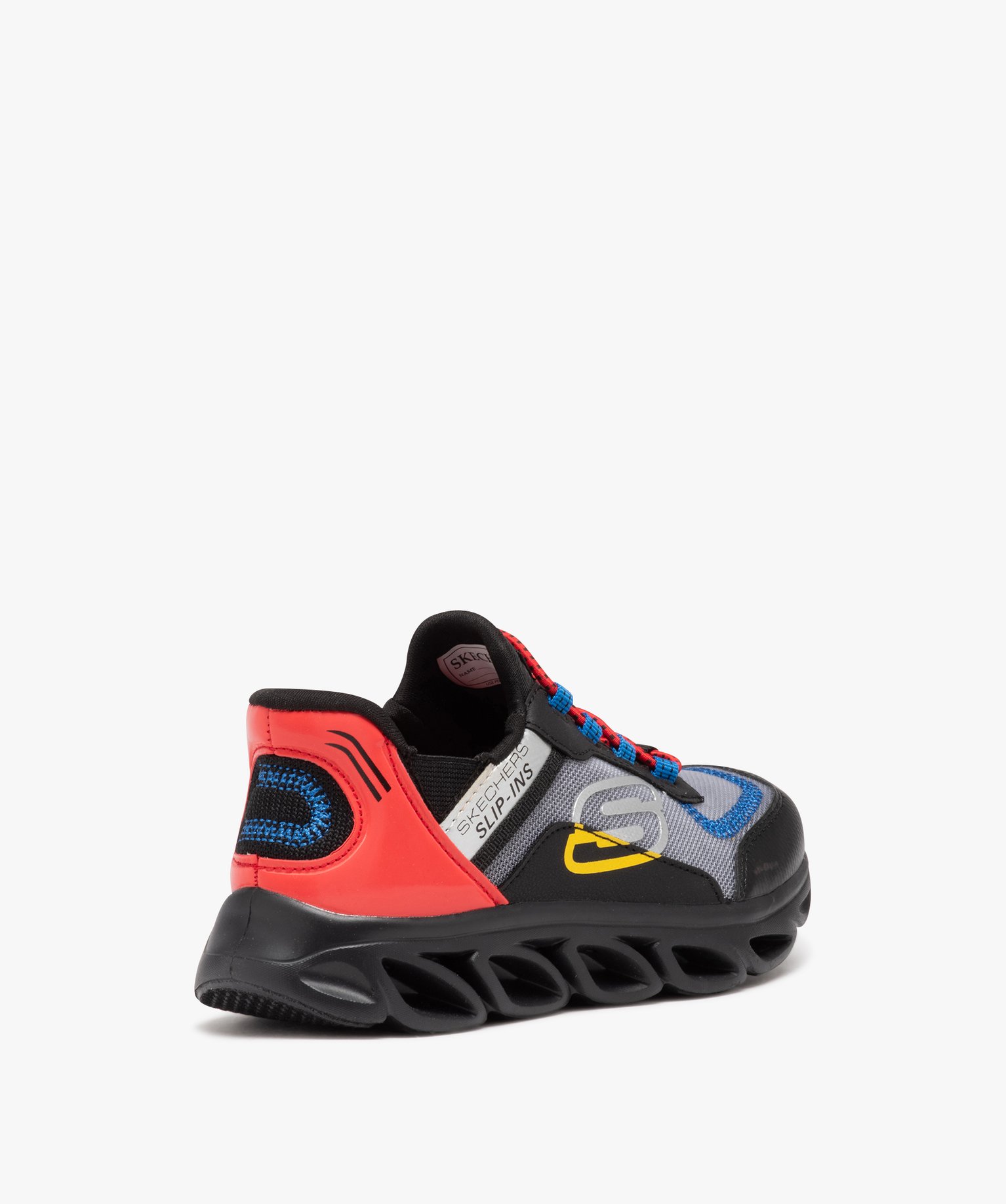 Baskets Garçon running multicolores à enfiler - Skechers noir | GEMO