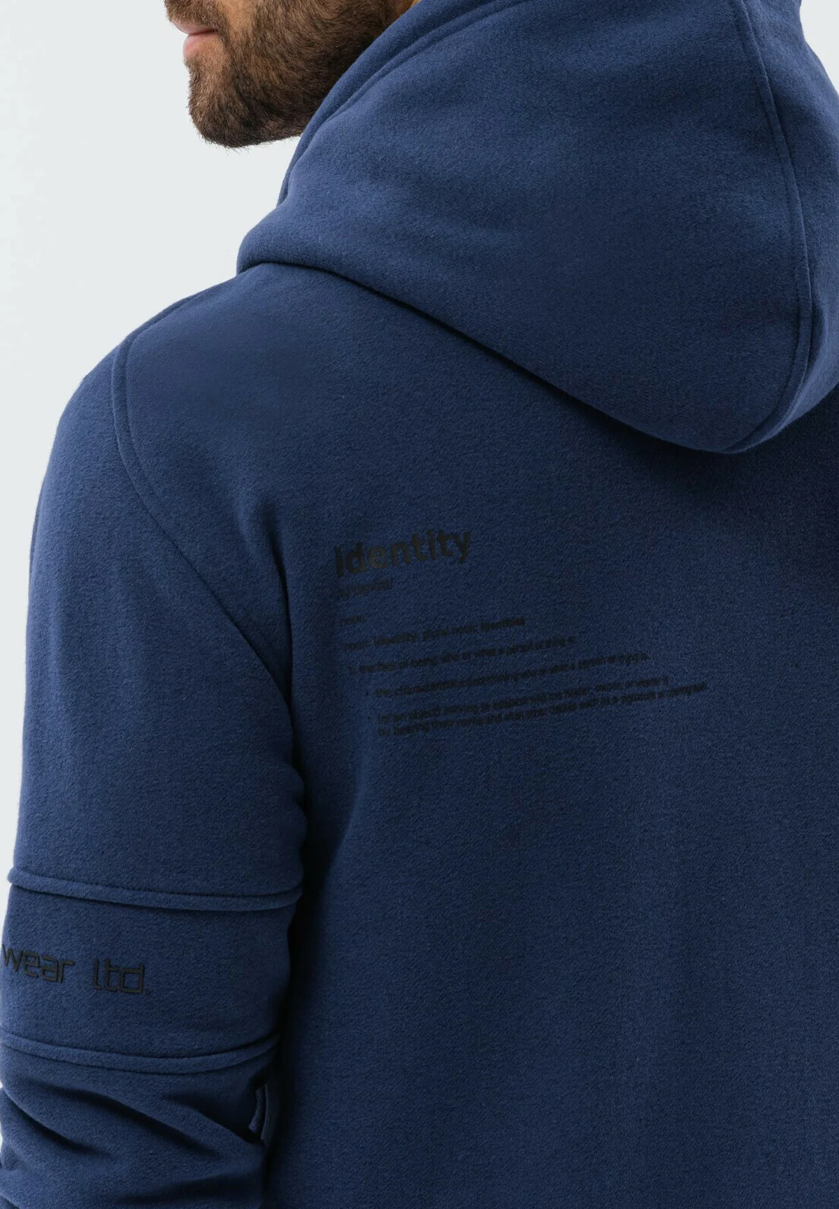 Sudadera con cremallera y estampados ombré