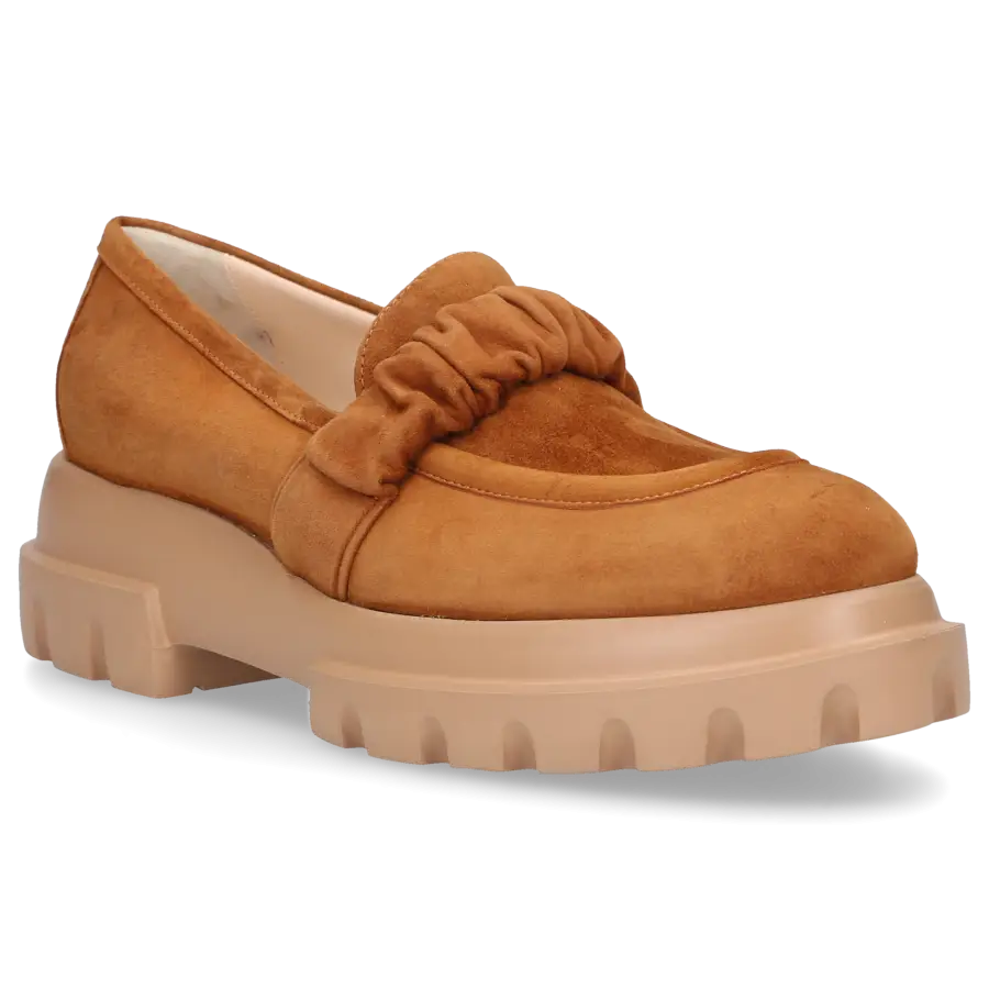 AGL Attilio Giusti Leombruni - Loafer CELESTE Nubukleder - braun